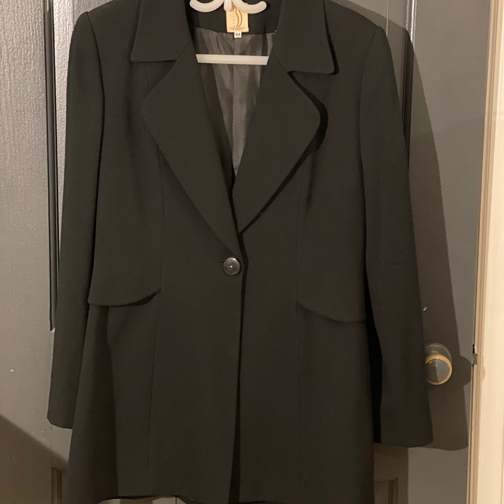 Black Crepe Blazer